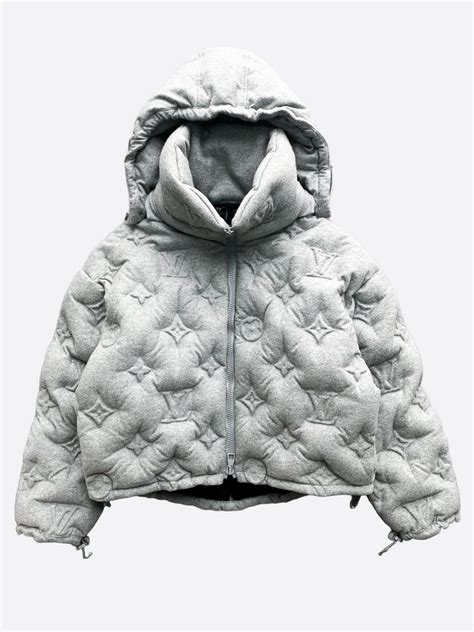 louis vuitton fleece jacket|louis vuitton grey puffer jacket.